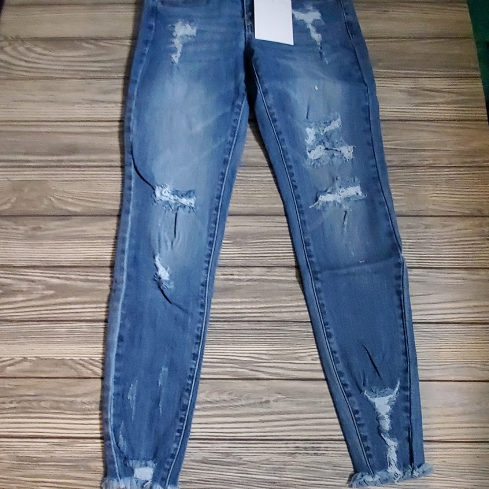 JAMIE Distress Kan Can Jeans - Picture 3 of 5